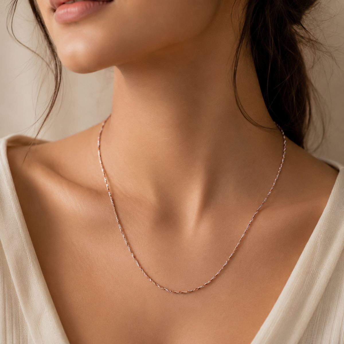 Rose Twist Chain by The 925 Club