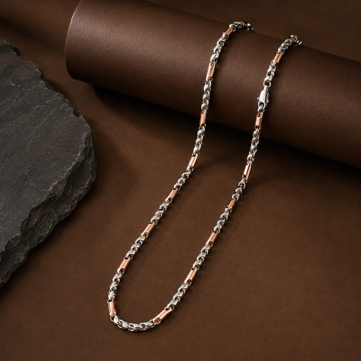 Dual Tone Curb Link Chain by The 925 Club
