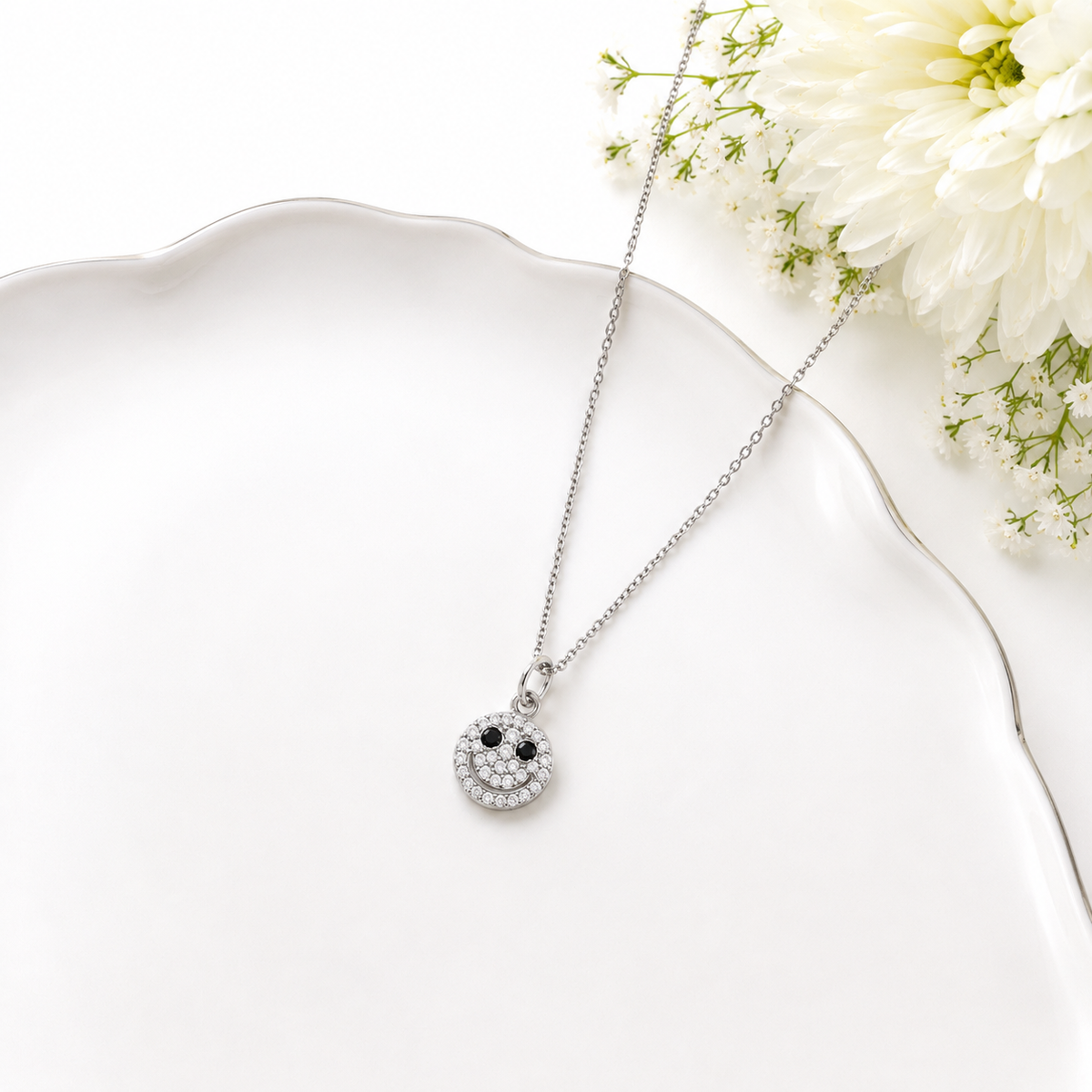 Smiley Charm Pendant by The 925 Club - image 3
