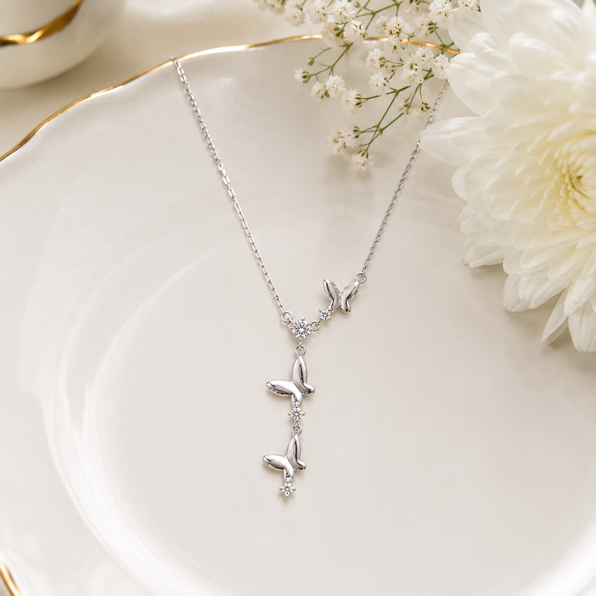 Butterfly Cascade Pendant by The 925 Club - image 3