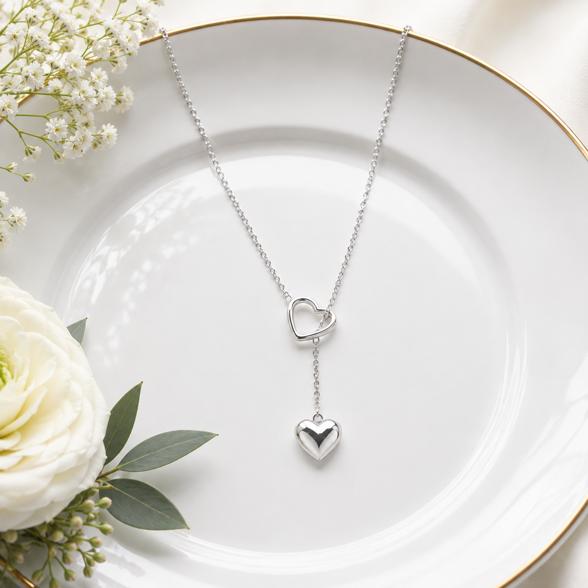 Linked Hearts Pendant by The 925 Club - image 3