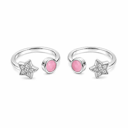 Pink Star Toe Ring by The 925 Club - image 2