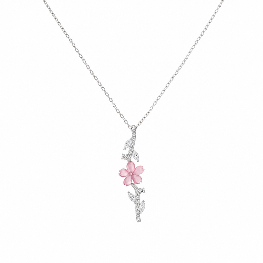 Pink Blossom Vine Pendant by The 925 Club - image 2
