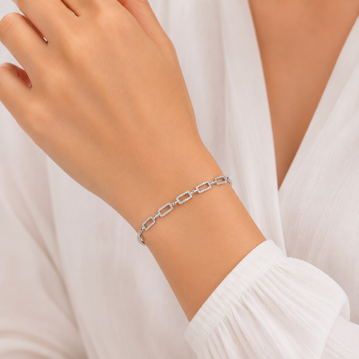 Linked Elegance Bracelet by The 925 Club - image 3