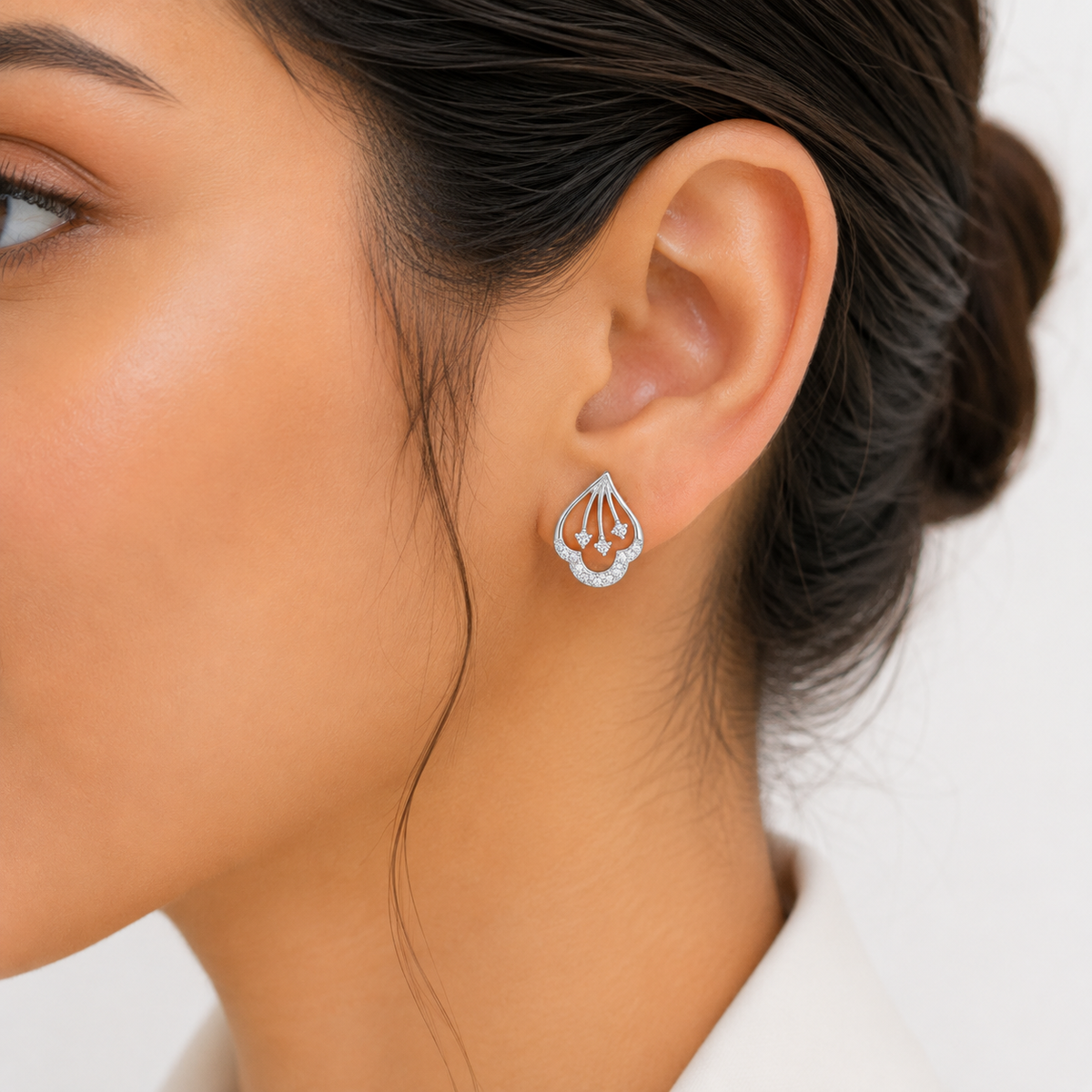 Elara Teardrop Studs by The 925 Club - image 3