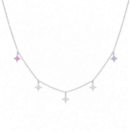Pastel Spark Necklace by The 925 Club - image 2