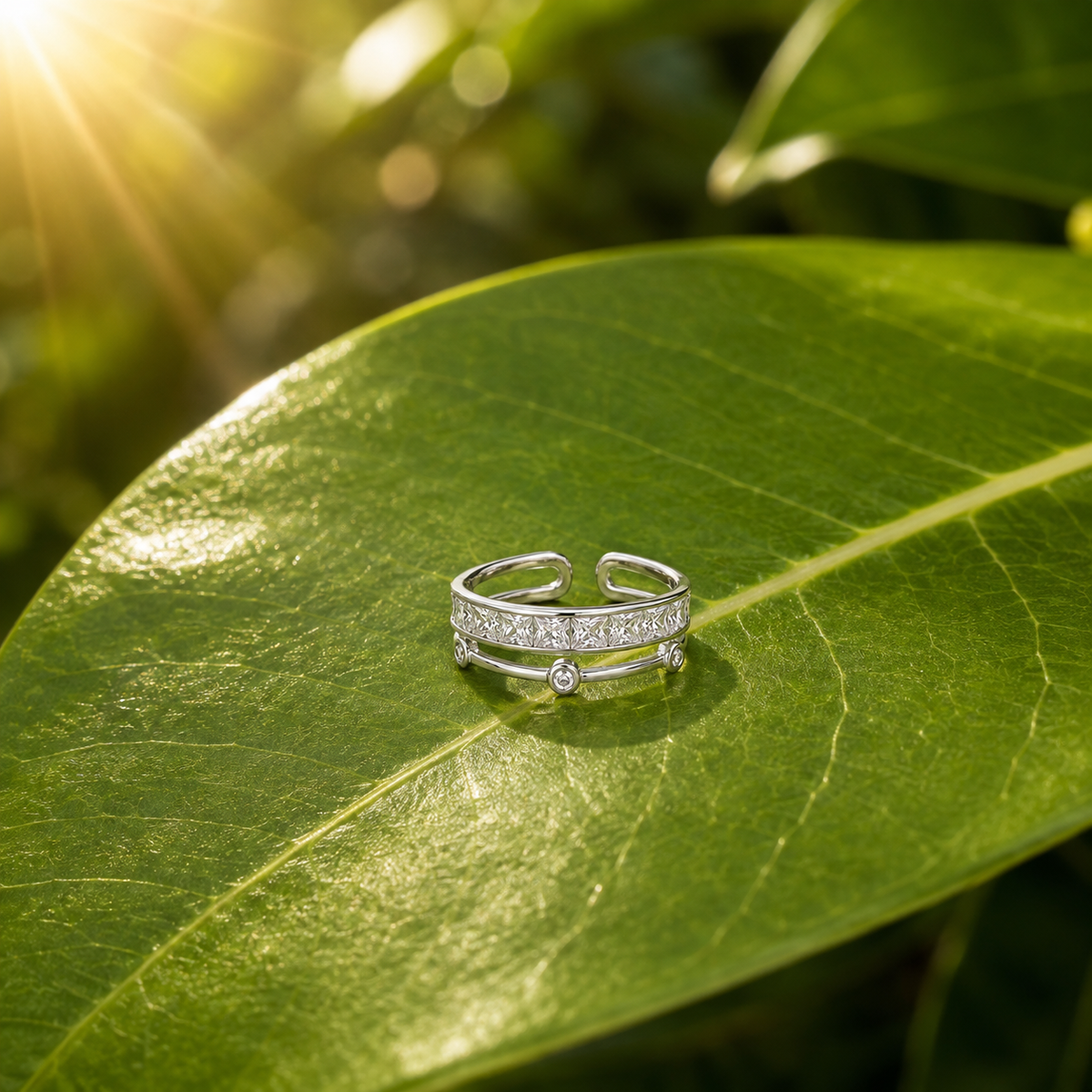 Sparkline Adjustable Ring by The 925 Club - image 4
