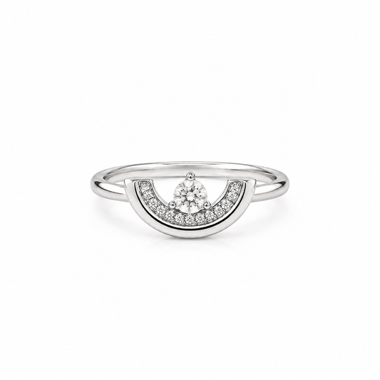 Luna Spark Adjustable Ring by The 925 Club - image 2
