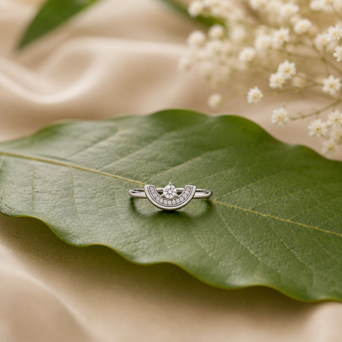 Luna Spark Adjustable Ring by The 925 Club - image 4
