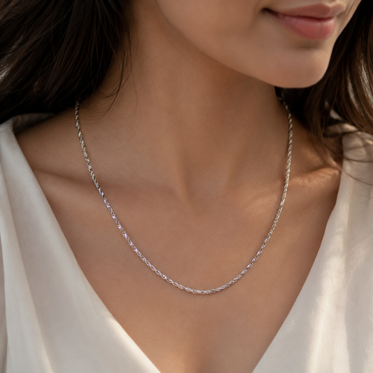 Twisted Rope Chain by The 925 Club