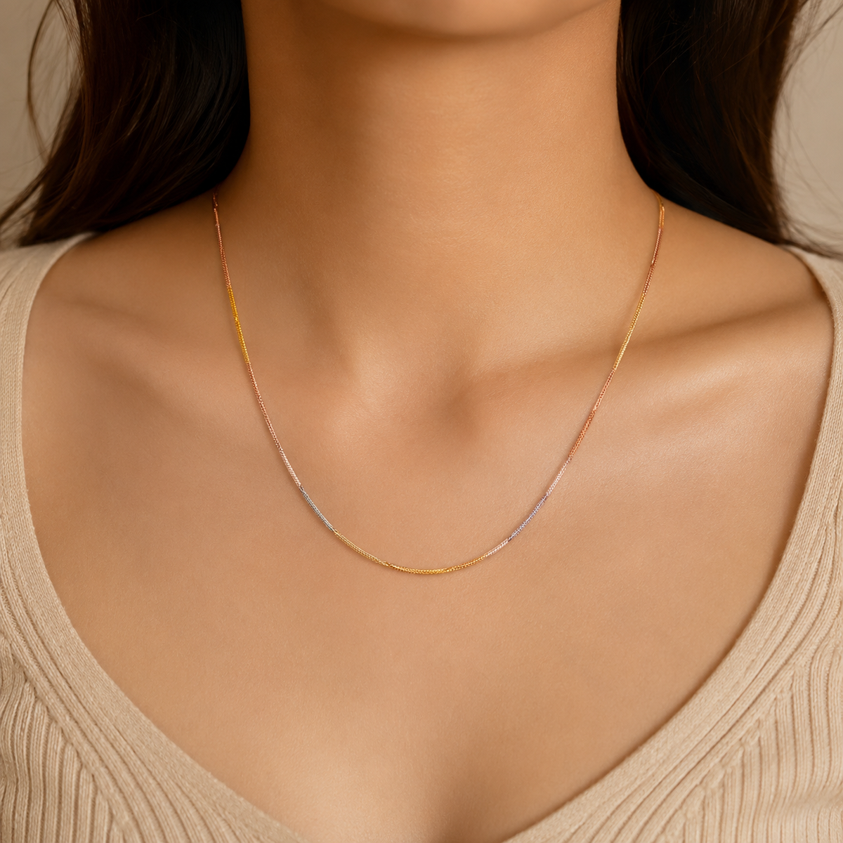 Timeless Trio Chain by The 925 Club