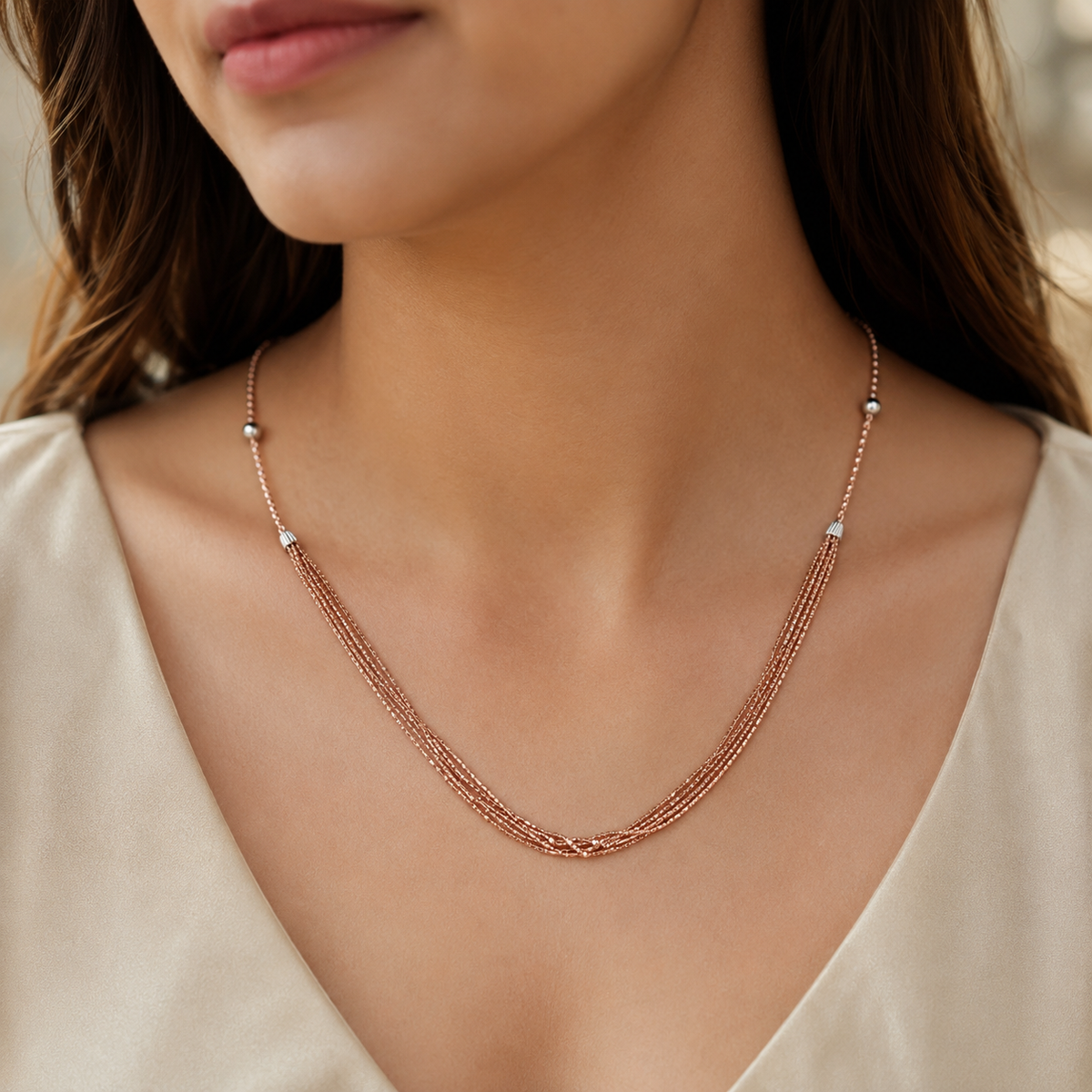 Multi-Layer Drape Chain by The 925 Club