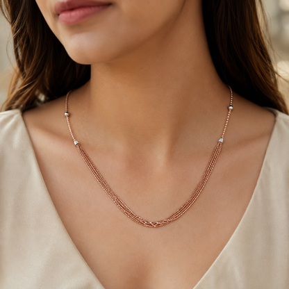 Multi-Layer Drape Chain by The 925 Club