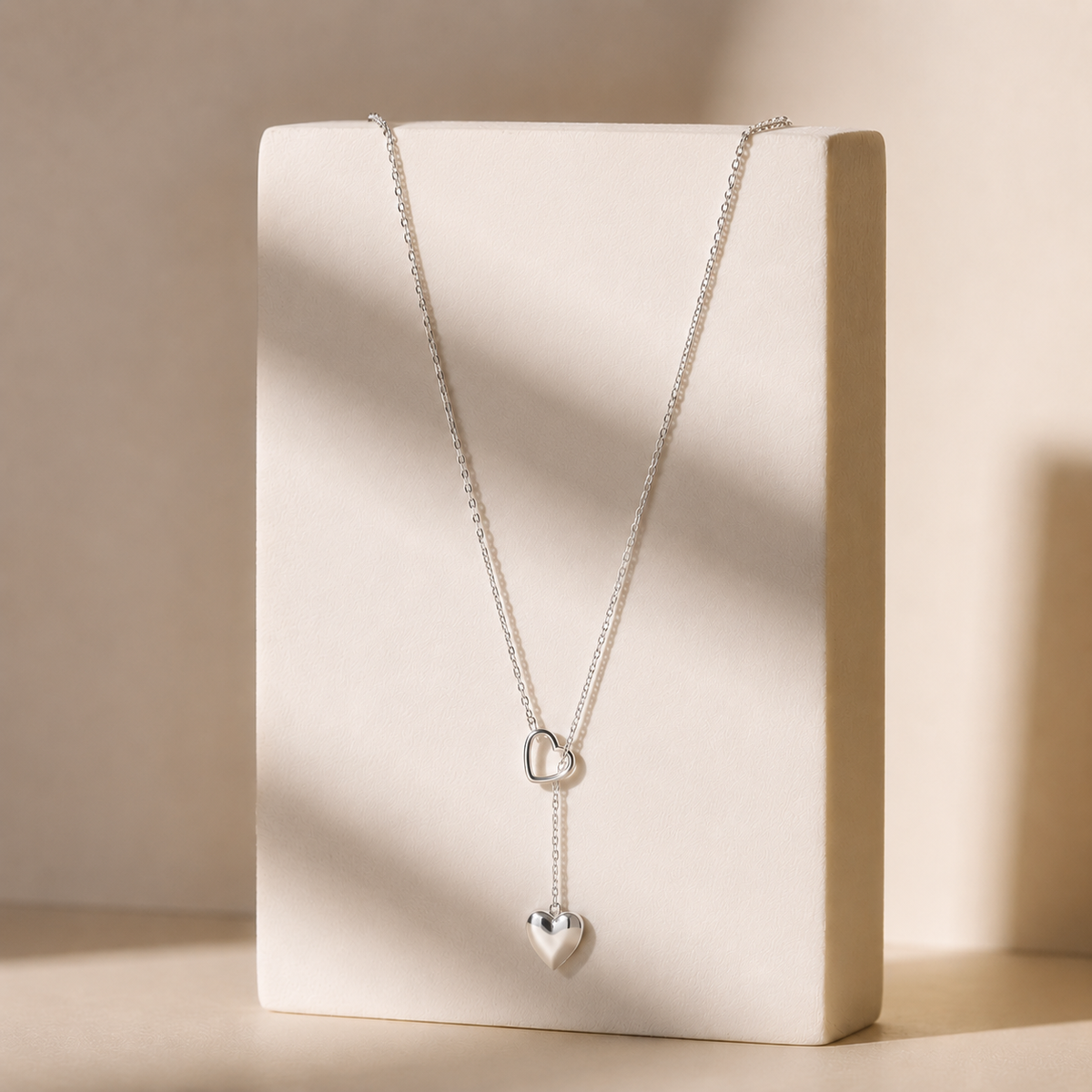 Linked Hearts Pendant by The 925 Club