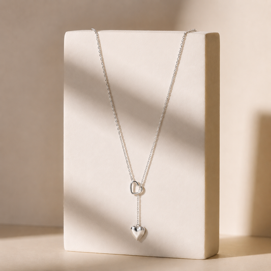 Linked Hearts Pendant by The 925 Club