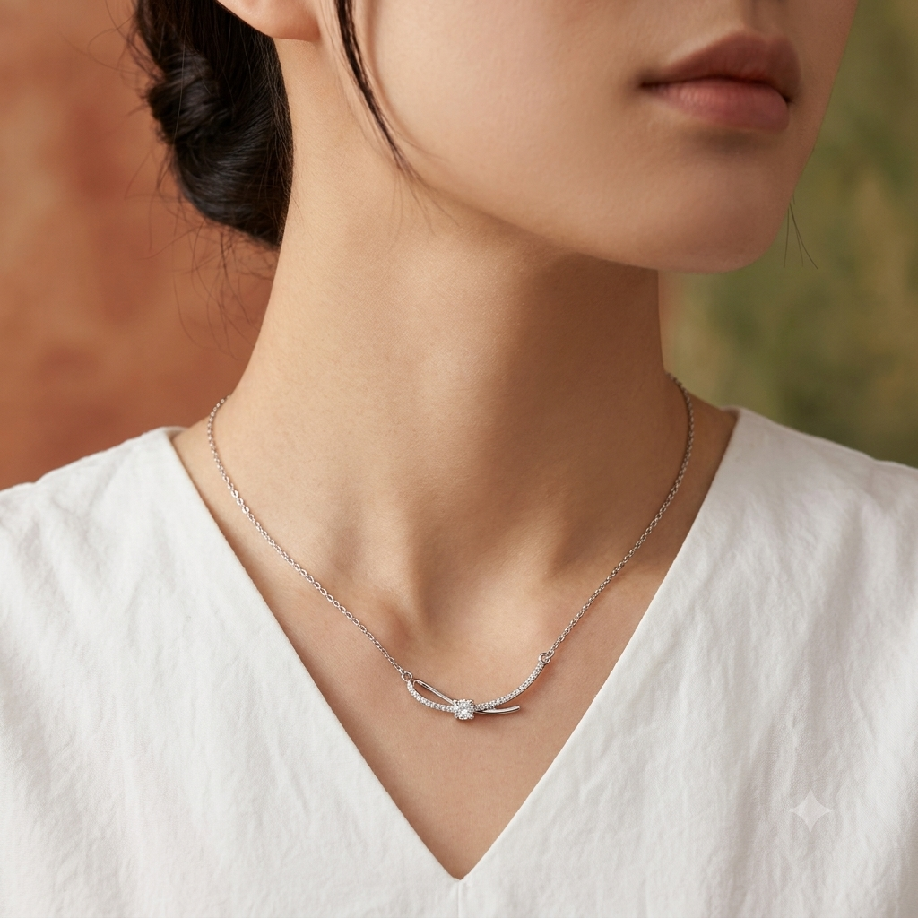 Luminous Ribbon Knot by The 925 Club