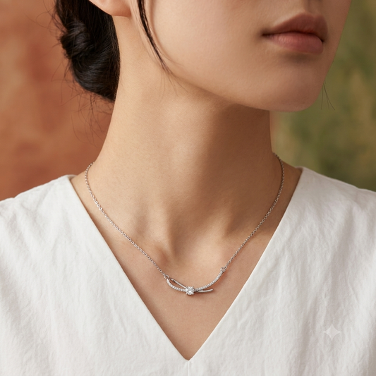 Luminous Ribbon Knot by The 925 Club