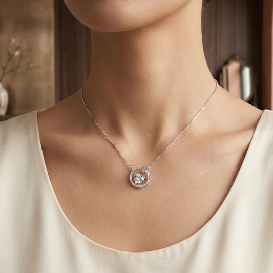 Encased Heart Pendant by The 925 Club