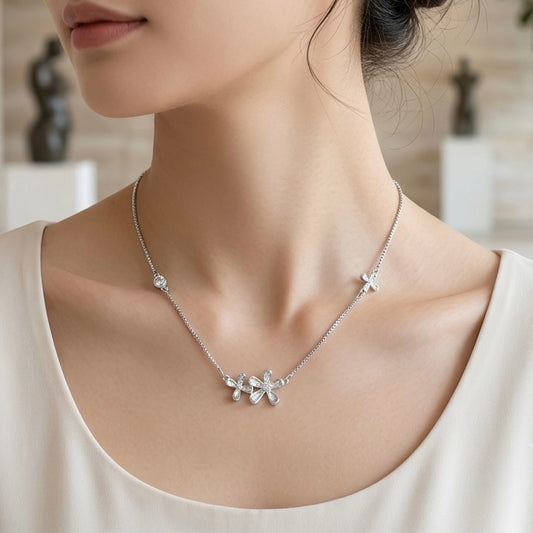 Petal Bloom Necklace by The 925 Club
