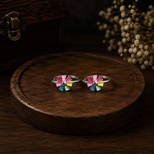 Floral Fiesta Toe Ring by The 925 Club