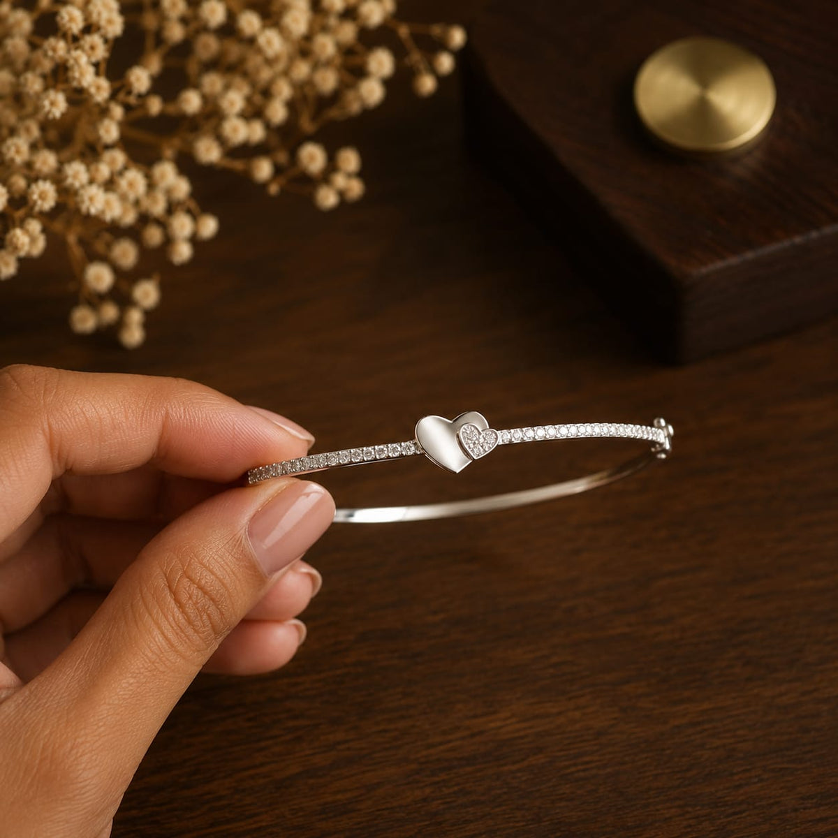 Twin Hearts Bracelet by The 925 Club