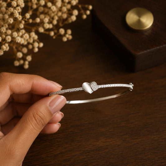 Twin Hearts Bracelet by The 925 Club