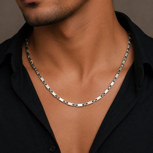 Silver Plate Link Chain by The 925 Club