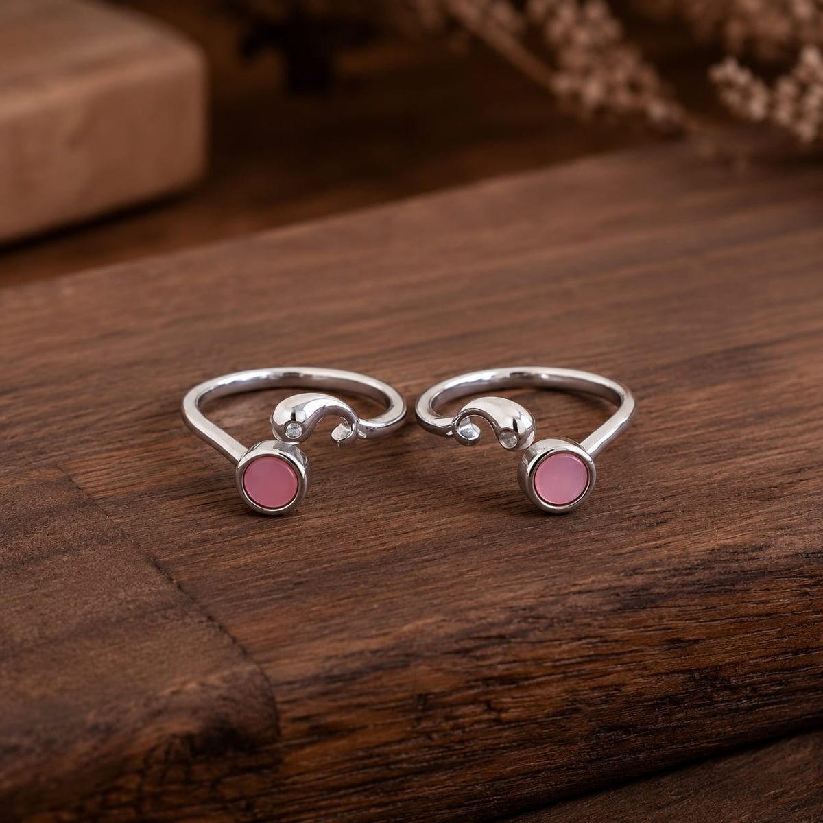 Blush Wave Toe Ring by The 925 Club