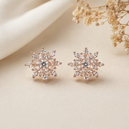 Snowflake Spark Studs by The 925 Club