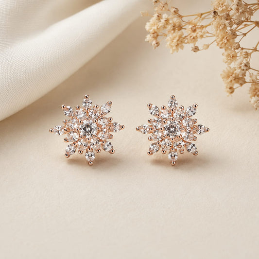 Snowflake Spark Studs by The 925 Club