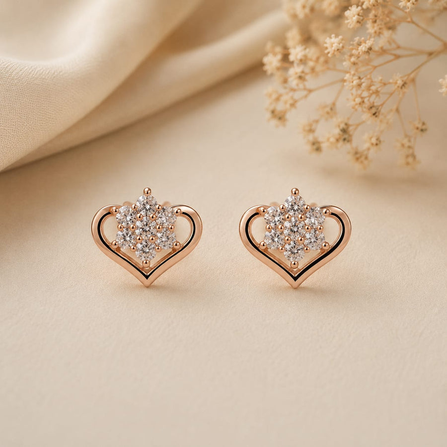 Blooming Heart Earrings
