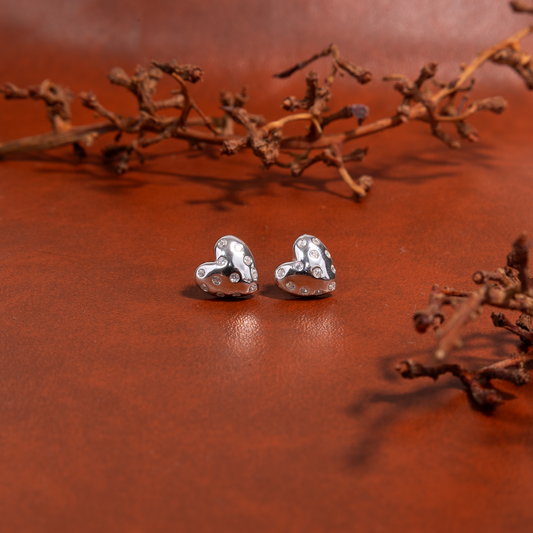 Silver Blossom Hearts by The 925 Club