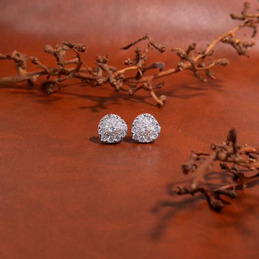 Infinity Heart Studs by The 925 Club