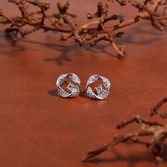 Celestial Twist Studs by The 925 Club