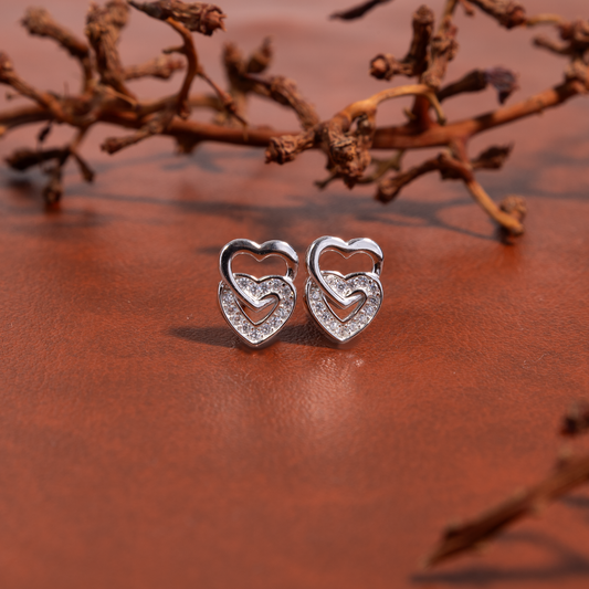Love Link Studs by The 925 Club