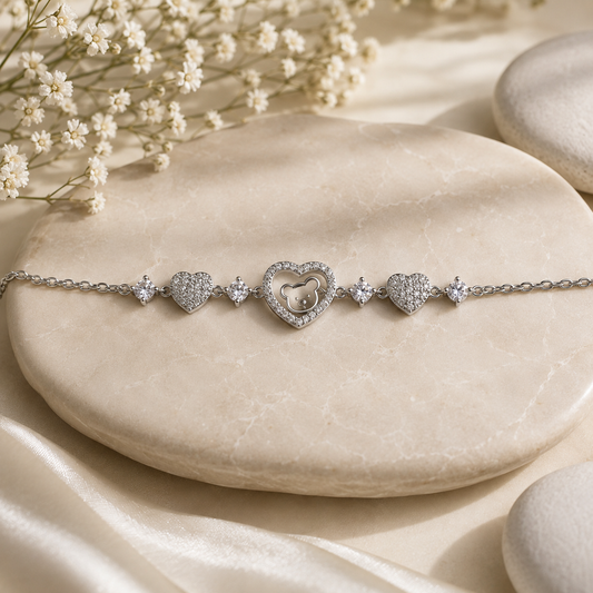 Teddy Love Bracelet by The 925 Club