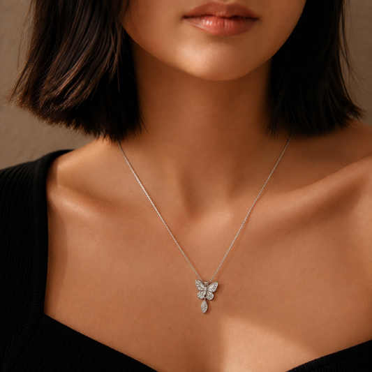 Whispering Wings Pendant by The 925 Club
