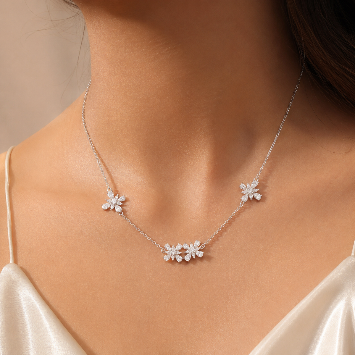 Blossom Grace Necklace by The 925 Club