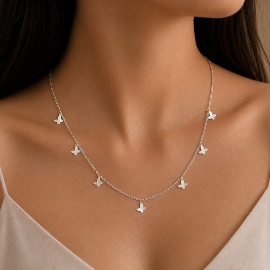 Flutter Charm Necklace by The 925 Club