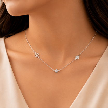 Bloom Trio Chain by The 925 Club