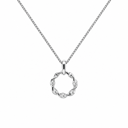 Twisted Circle Pendant by The 925 Club - image 2
