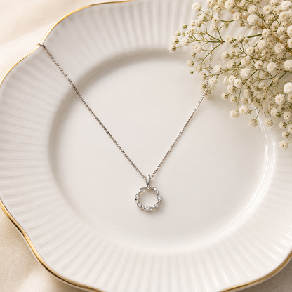 Twisted Circle Pendant by The 925 Club - image 3