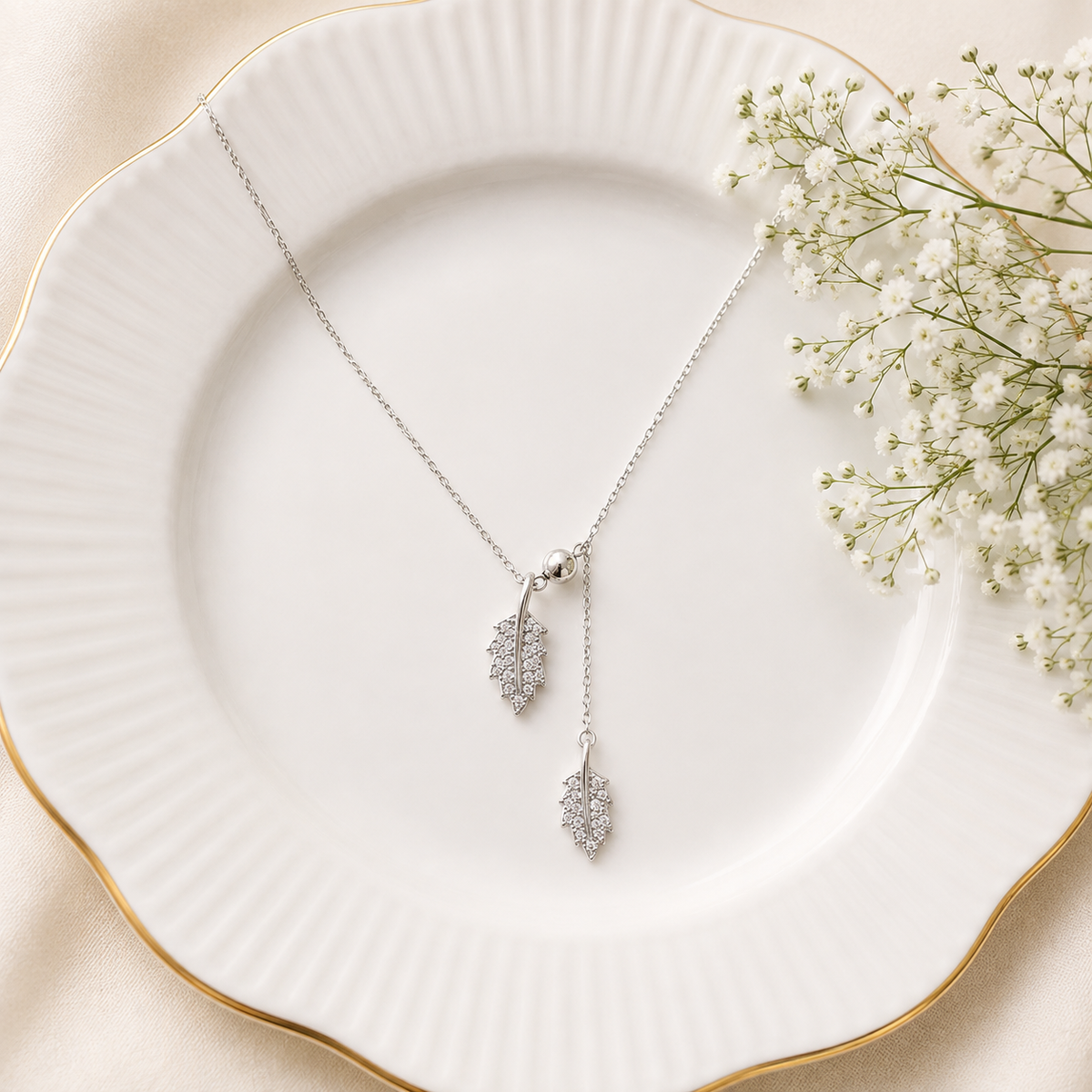 Feather Grace Pendant by The 925 Club - image 3