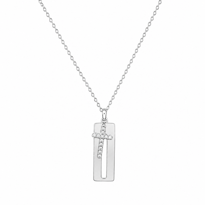 Cross Bar Pendant by The 925 Club - image 2