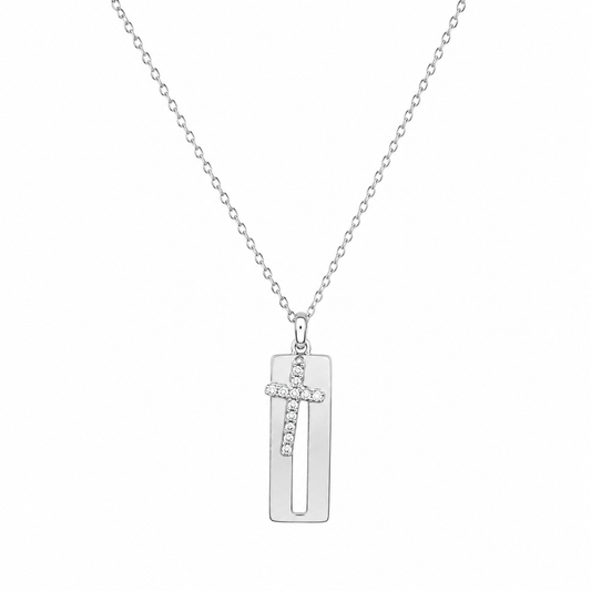 Cross Bar Pendant by The 925 Club - image 2