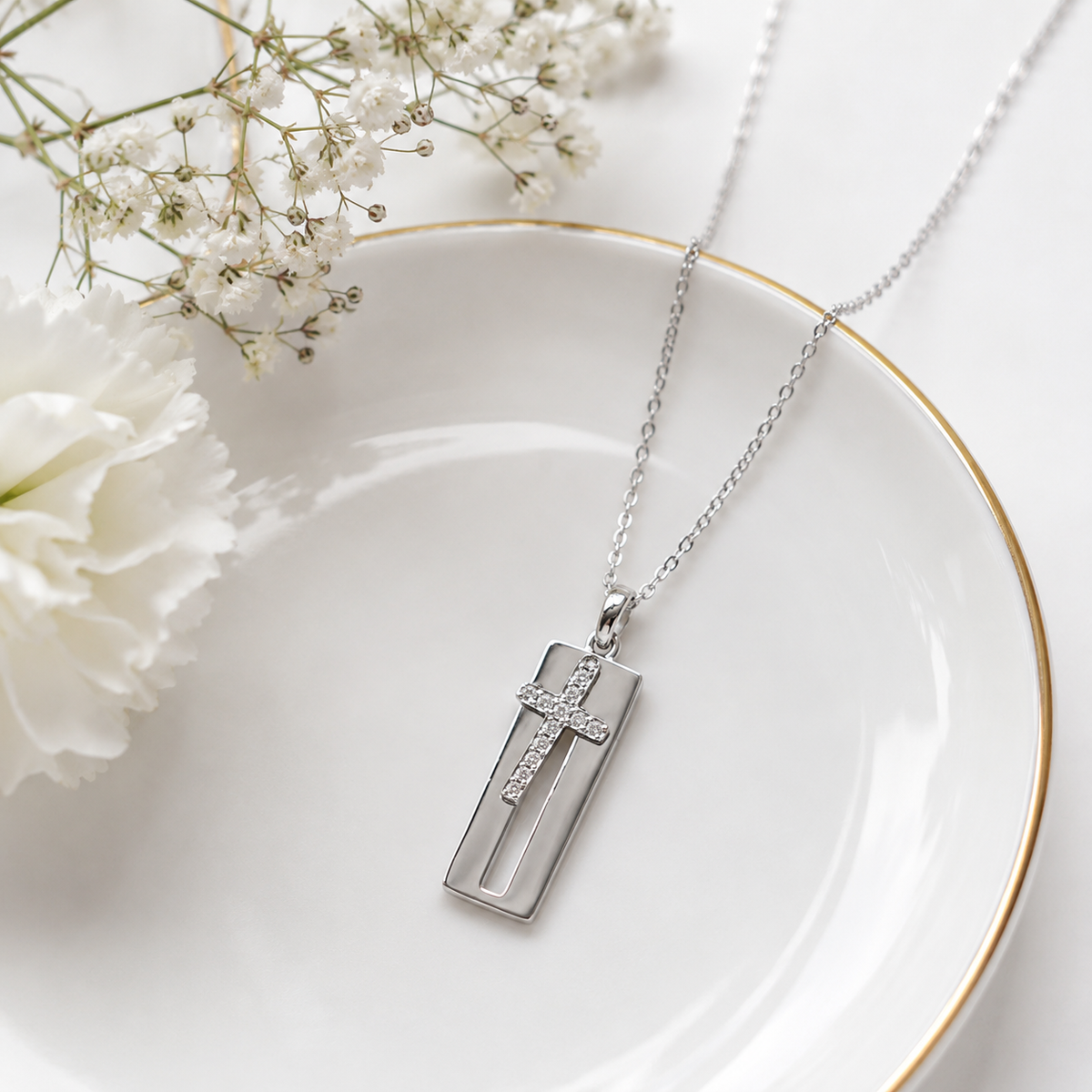 Cross Bar Pendant by The 925 Club - image 3