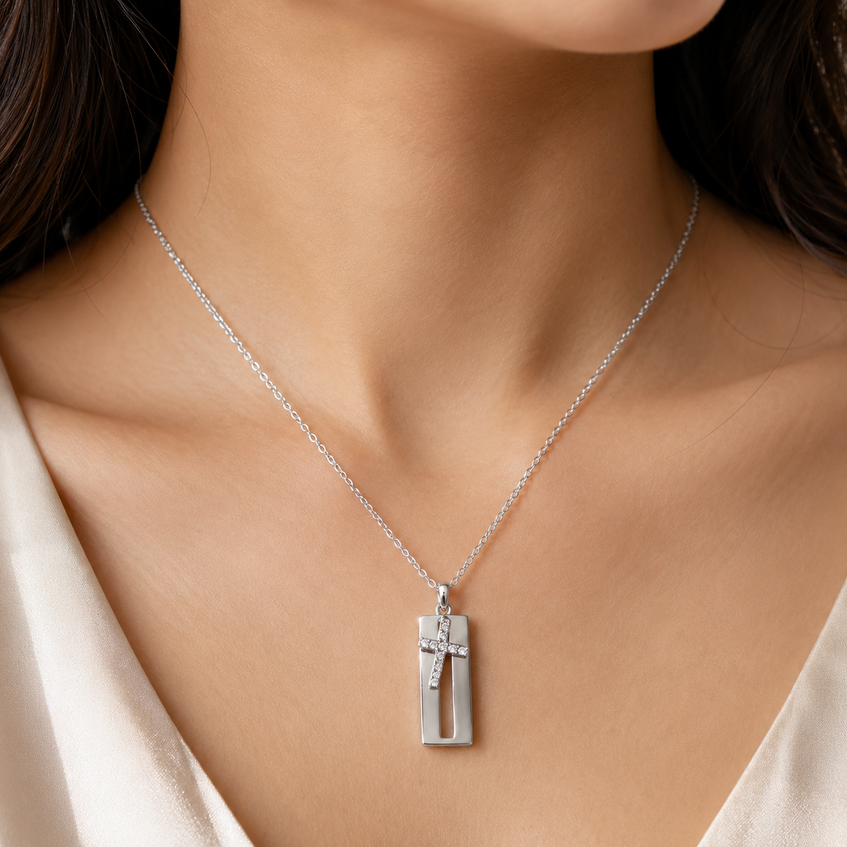 Cross Bar Pendant by The 925 Club - image 4
