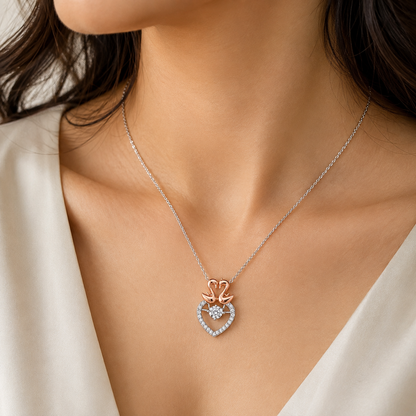 Swan Heart Pendant by The 925 Club - image 4
