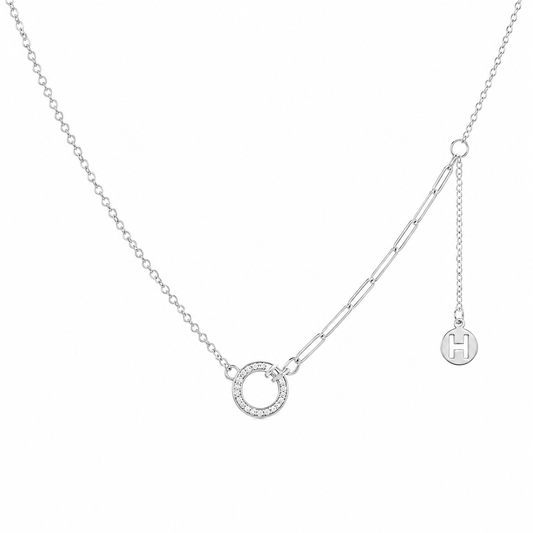 Halo Initial Pendant by The 925 Club - image 2