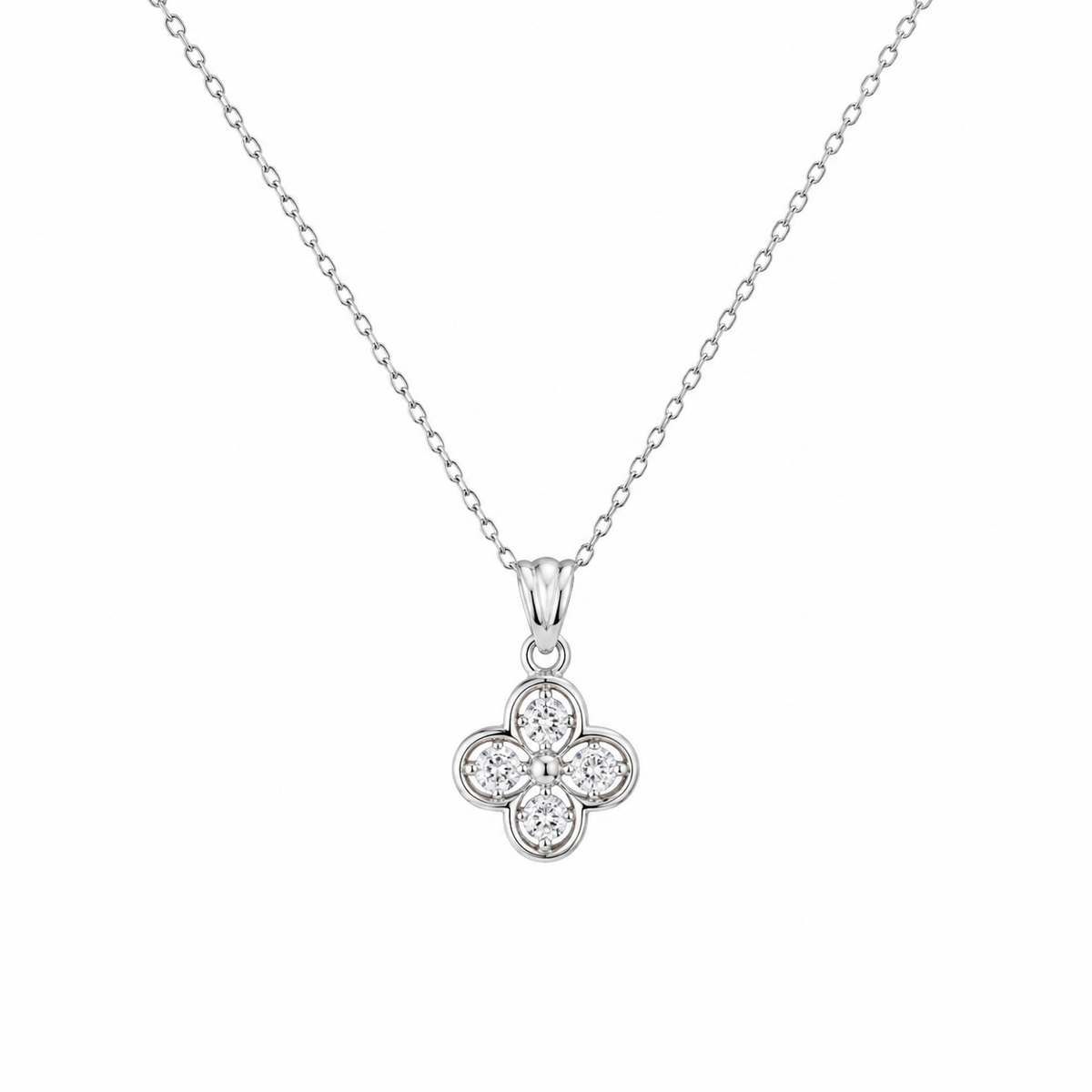 Pave Clover Charm by The 925 Club - image 2